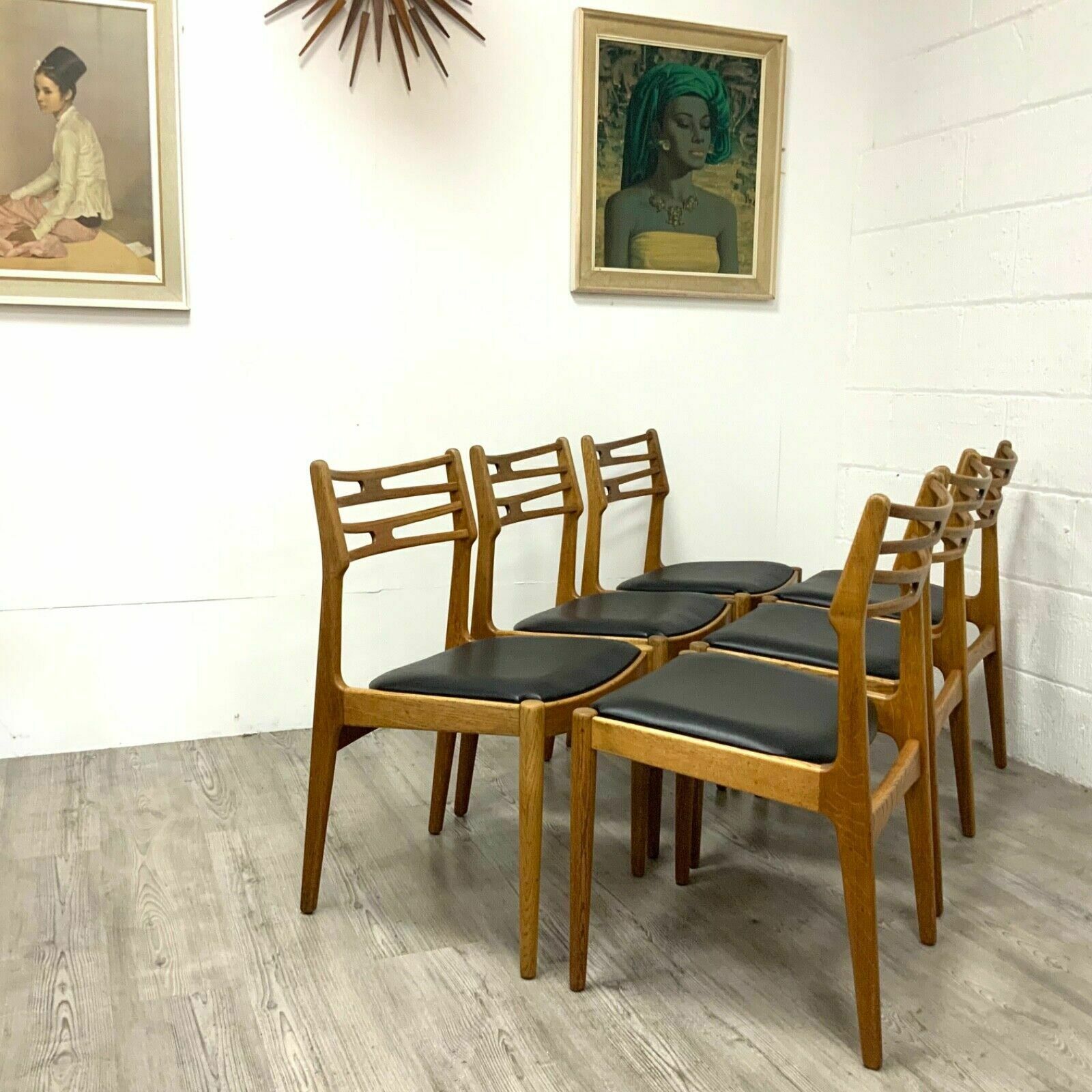 Set Of 6 Danish Johannes Andersen Model 101 Dining Chairs For Vamo Sonderborg photo furniture