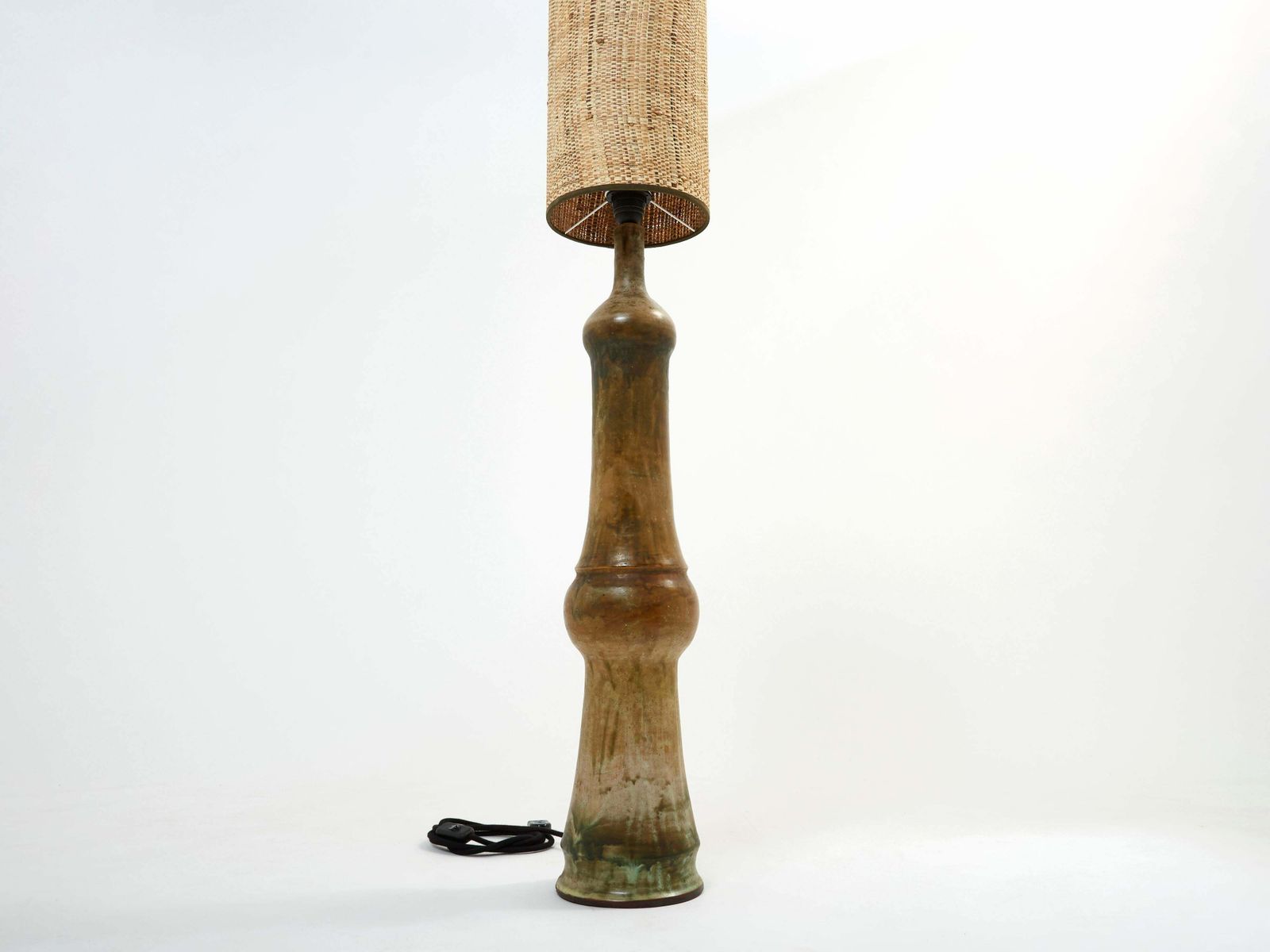 Lampadaire en céramique, France, années 1960 photo Luminaires