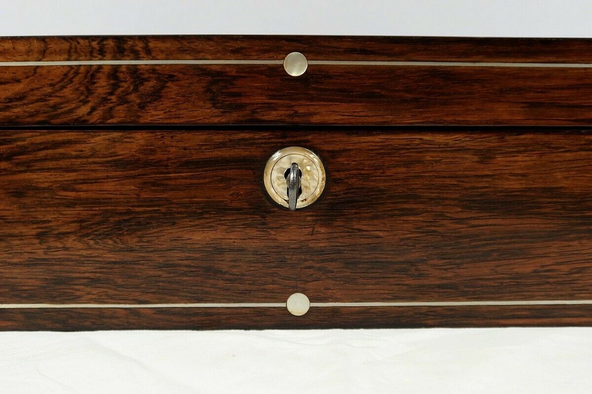 Walnut And Mother Of Pearl Travel Case, Napoleon III Period – Mid 19th Century photo buy