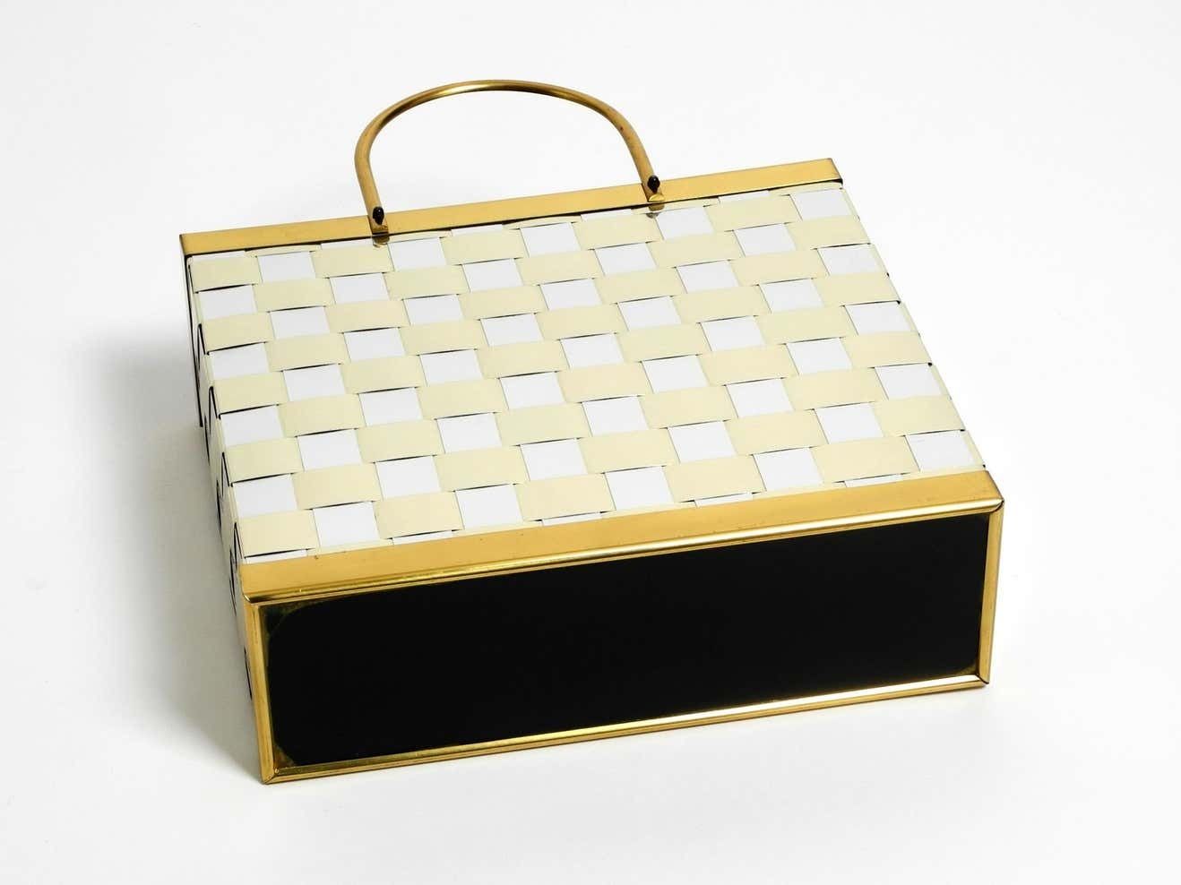 Stunning 1980s Brass Magazine Rack In Hollywood Regency Design photo 599.0
