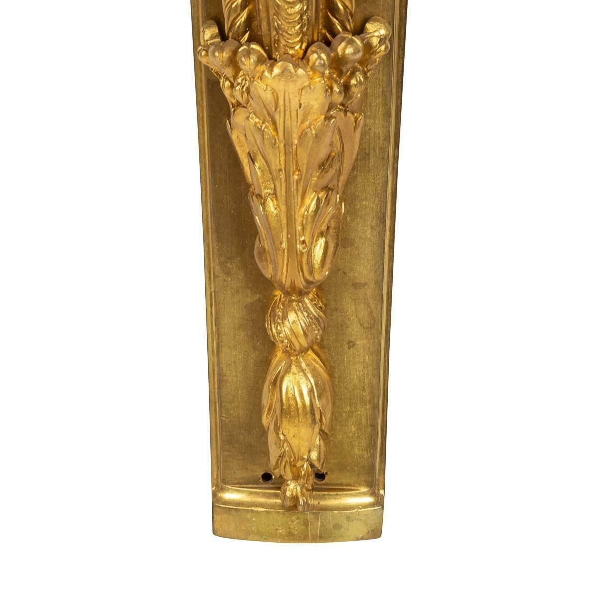19th Century French Neoclassical Style Pair Of Ormolu Gilt D'appliques, C.1870 photo buy