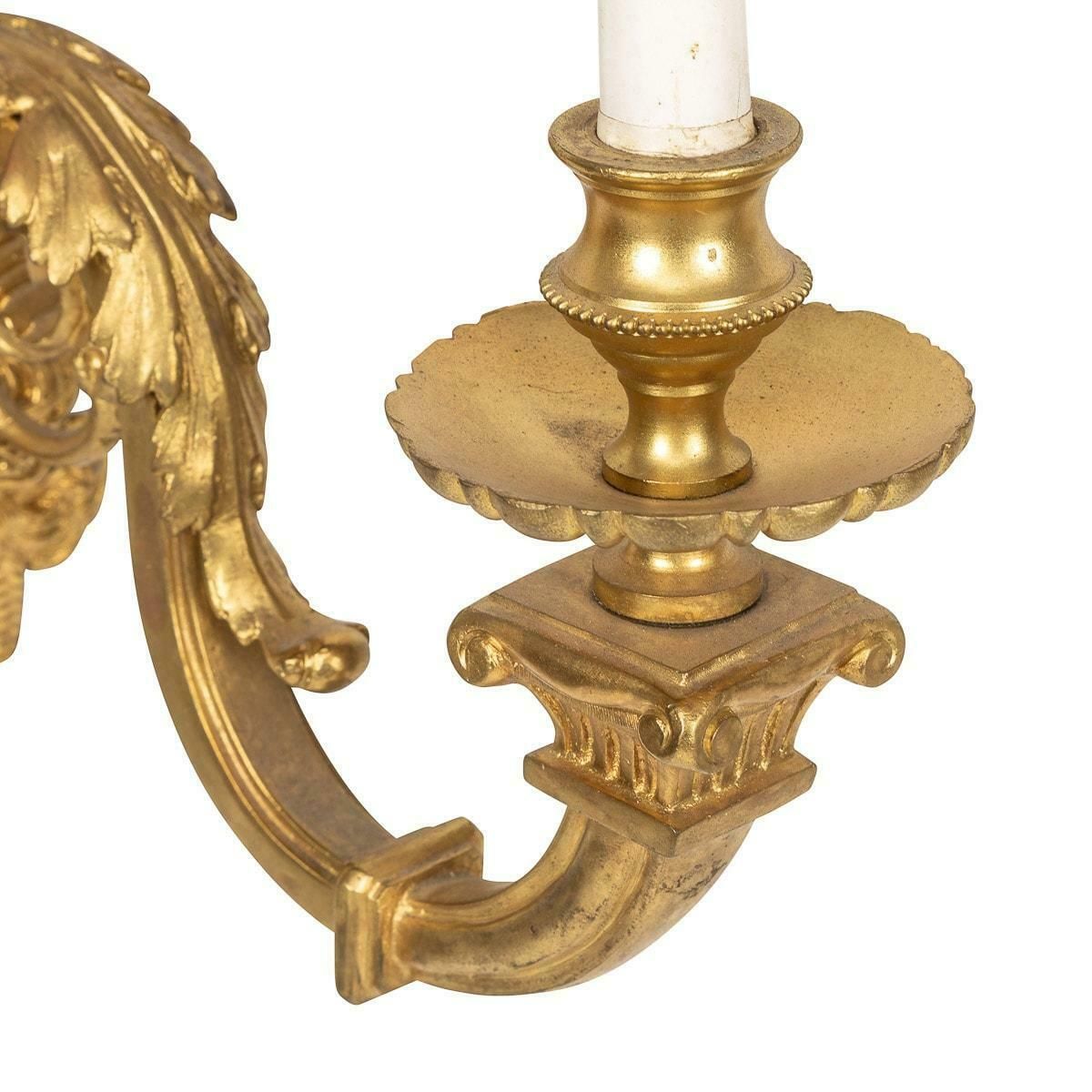 19th Century French Régence Style Ormolu D'appliques Wall Lights, C.1830 photo for sale