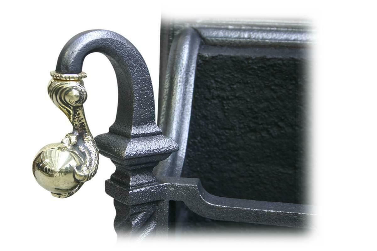 Reclaimed 19th Century Cast Iron Fire Basket photo for sale