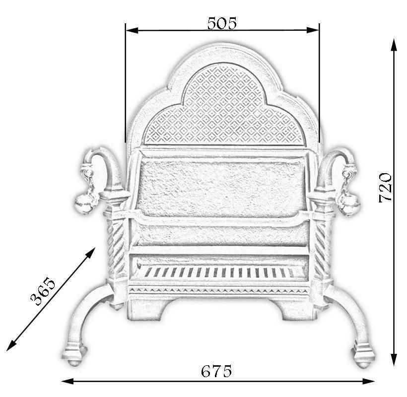 Reclaimed 19th Century Cast Iron Fire Basket photo vinterior