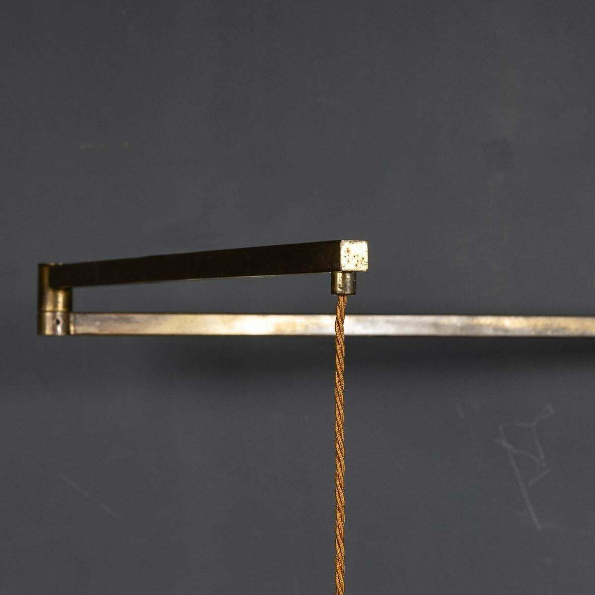 photo furniture Pair Of Italian Brass Articulated Wall Lights By Albini & Helg, C.1960