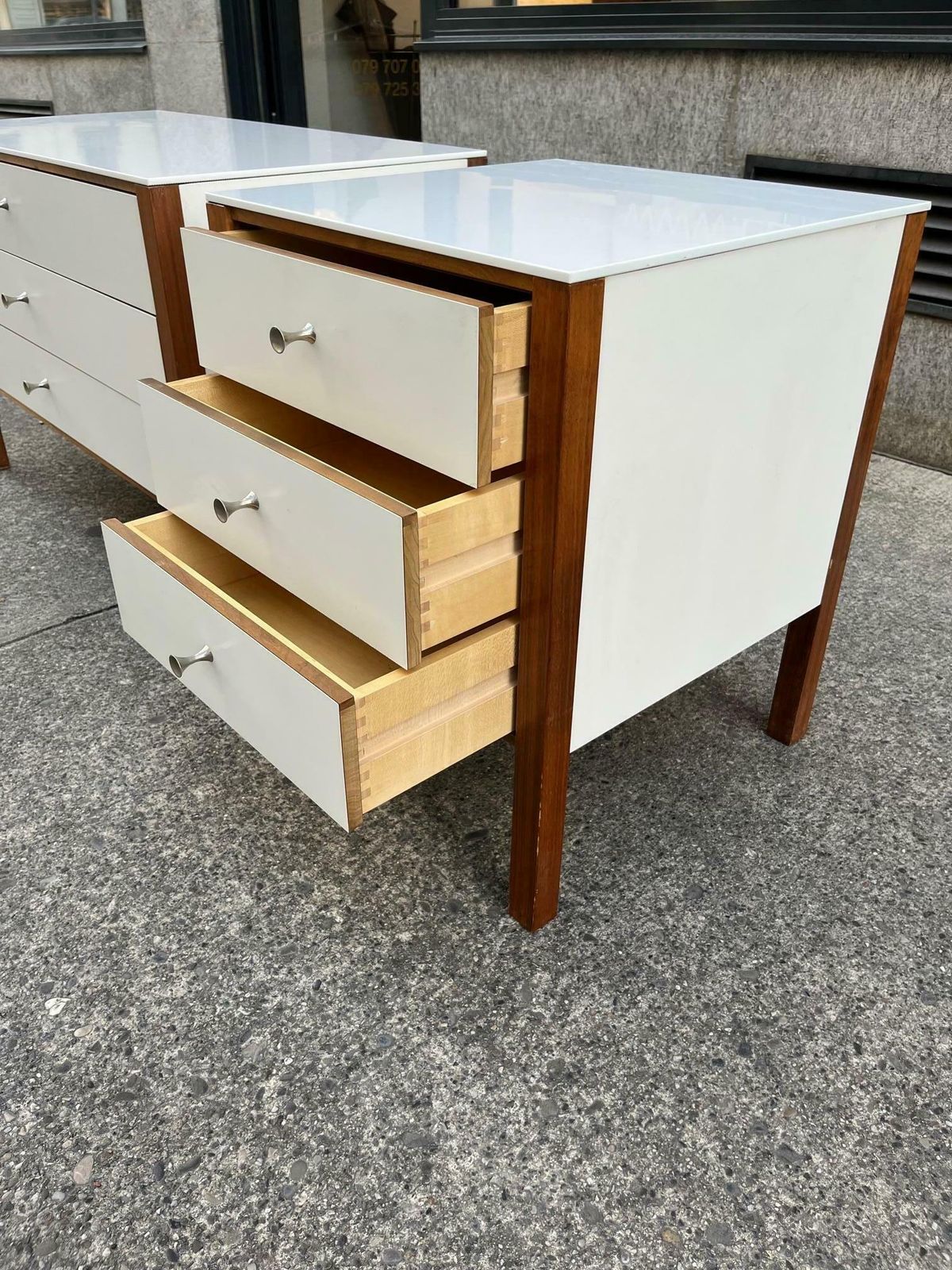Furniture Hans Eichenberger Set Of 2 Chest Of Drawers, Switzerland, Ca. 1950s photo