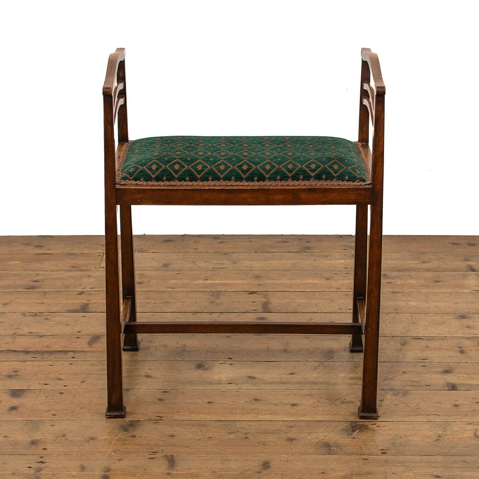 Edwardian Piano Stool Antique Furniture  Upholstered Stools (M 4577) photo Furniture