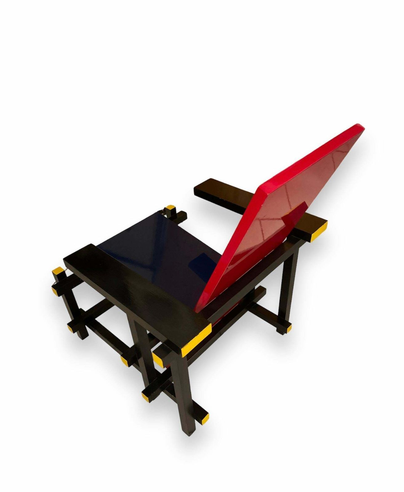 Red Blue Bauhaus Chair. Rietveld (Dlg) Chair Designed In 1918 photo for sale