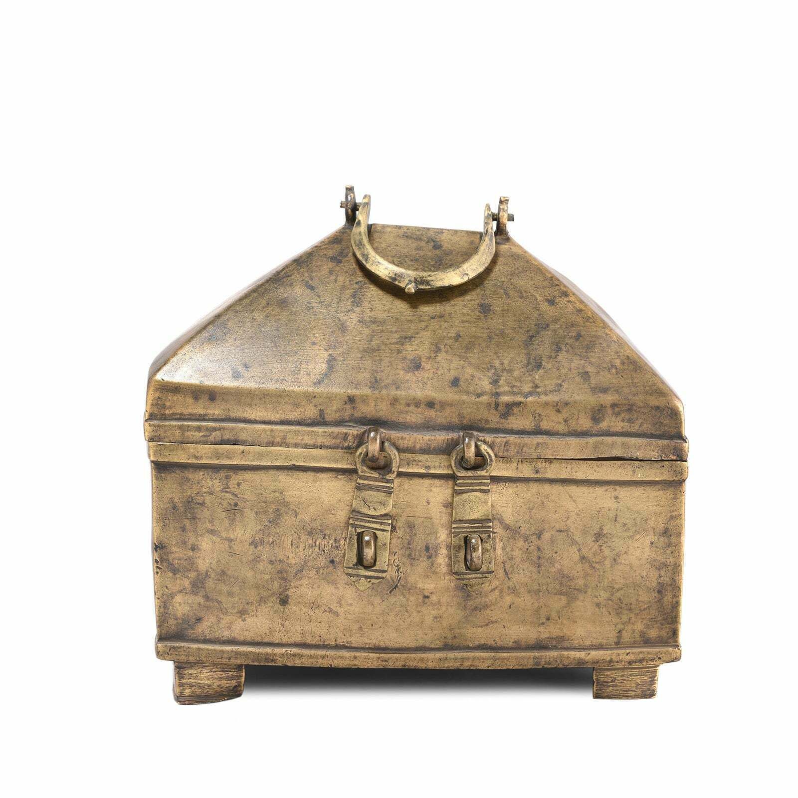 Brass Jewellery Casket From Rajasthan 18th Century