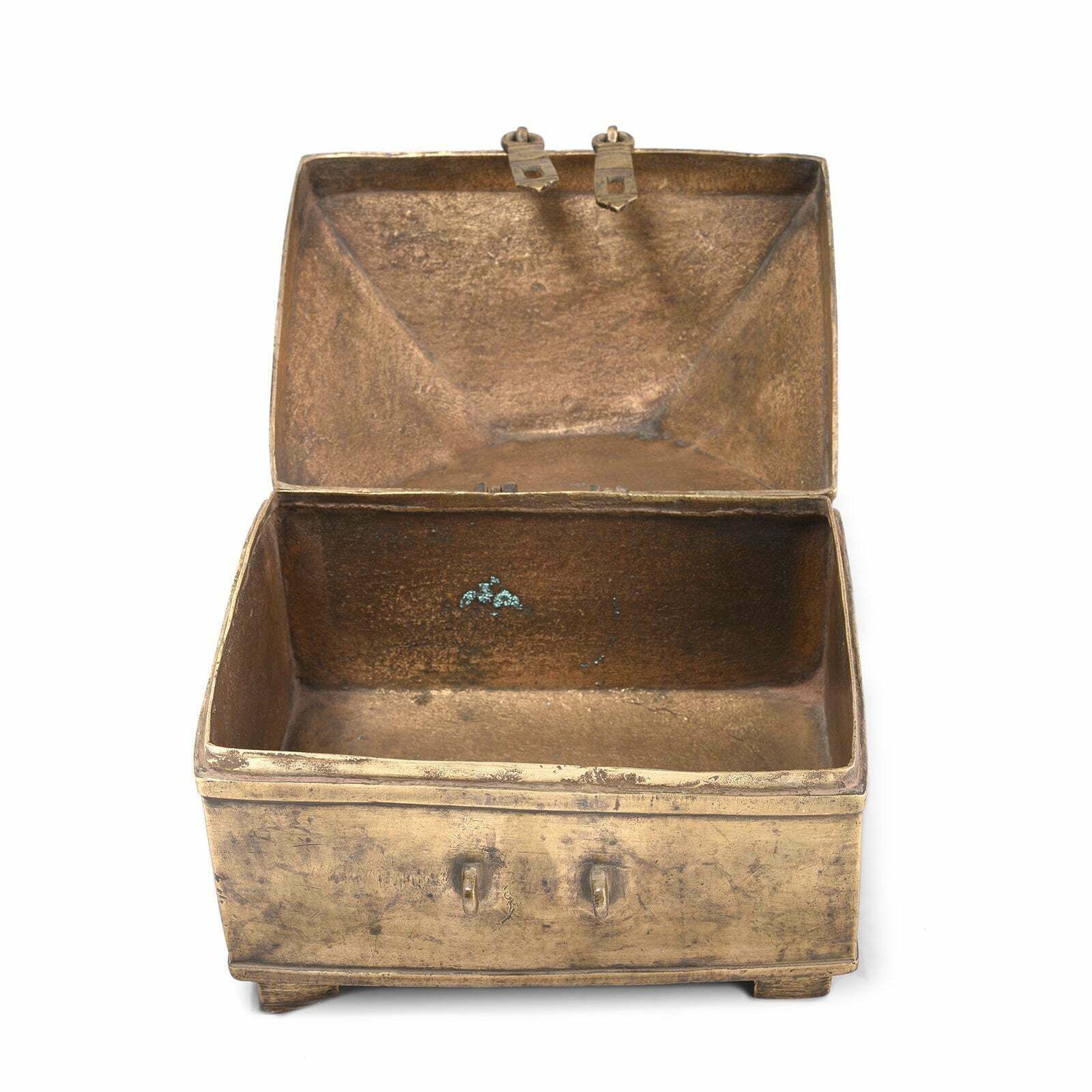 Brass Jewellery Casket From Rajasthan 18th Century photo for sale