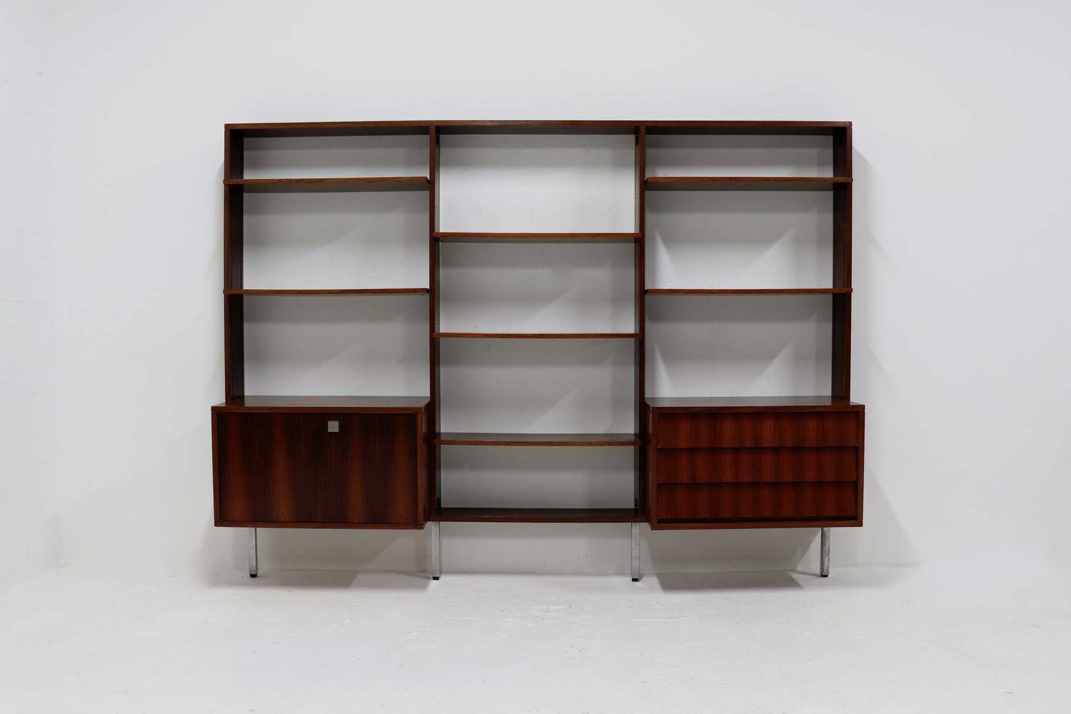 Rosewood Wall Unit By Alfred Hendrickx For Belform Belgium 1960s photo furniture