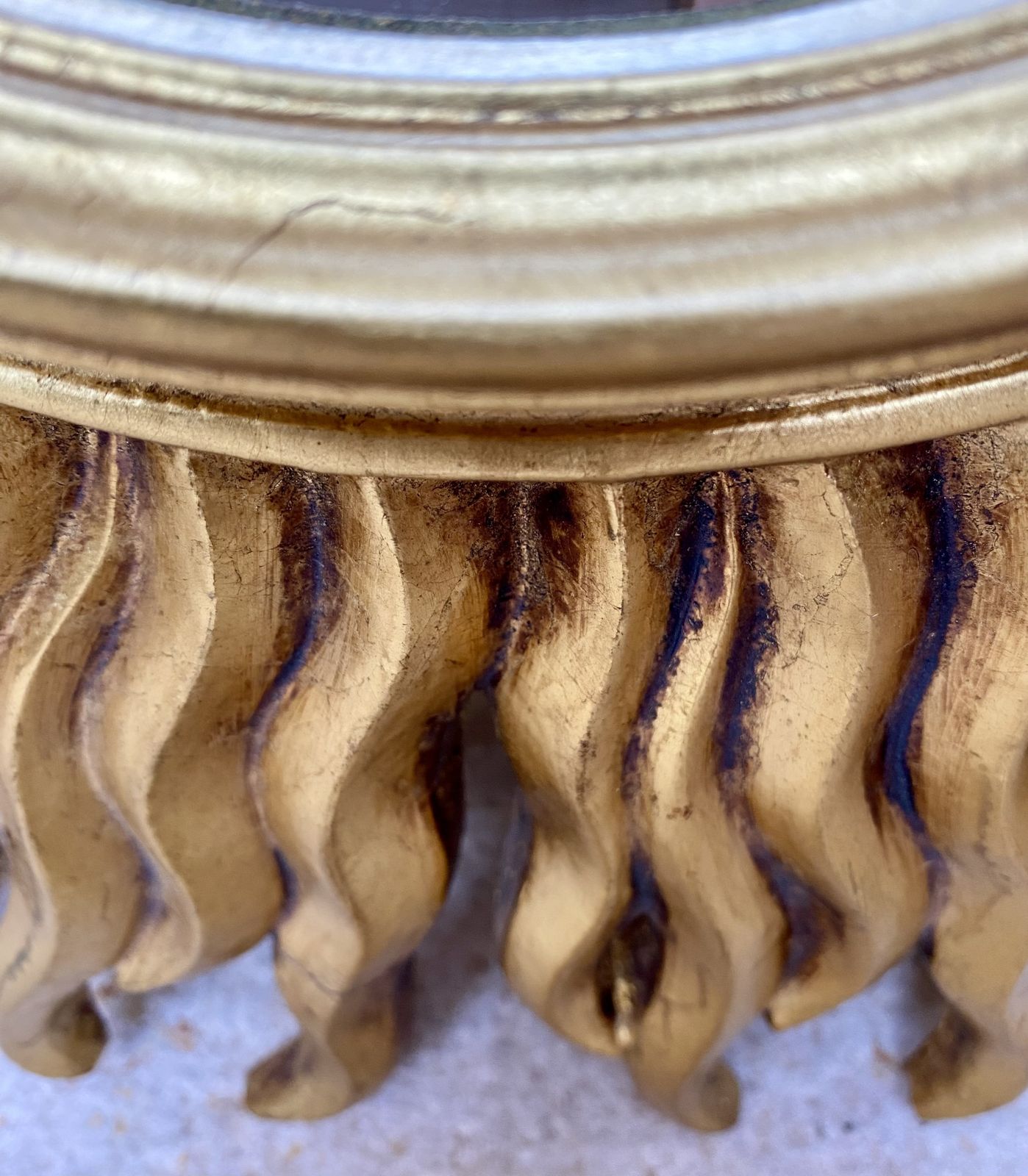 Mid 20th French Century Sunburst Mirror In Gold photo buy