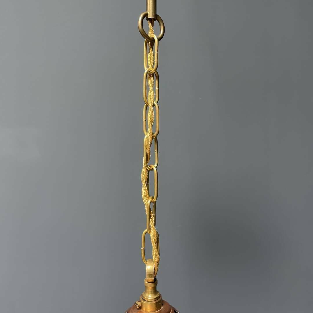 Opaline Glazen Bollamp Met Koperen Fitting photo buy