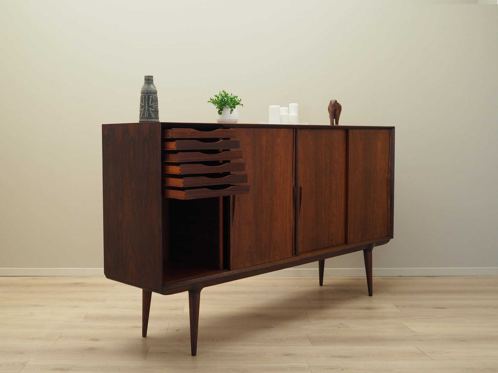 Vintage Highboard, Danish Design, 1970s, Manufacturer: Omann Jun photo buy