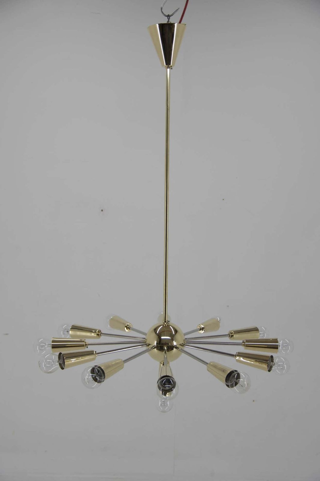 Space Age Sputnik Chandelier In Perfect Condition, Czechoslovakia, 1960s photo Lighting