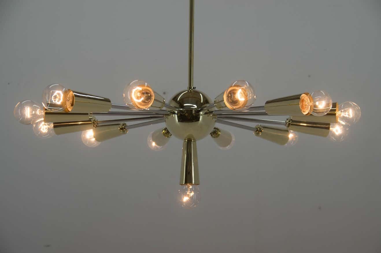 photo furniture Space Age Sputnik Chandelier In Perfect Condition, Czechoslovakia, 1960s