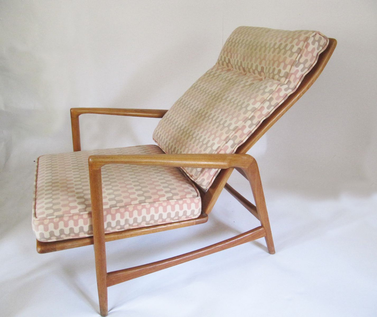 Danish Mid Century Design Classic Reclining Armchair Set Ib Kofod Larsen For Selig photo vinterior