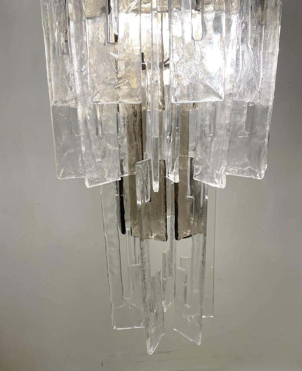 Mid Century Modern Italian Ceiling Light By Carlo Nason, Murano Glass, 1960s photo for sale