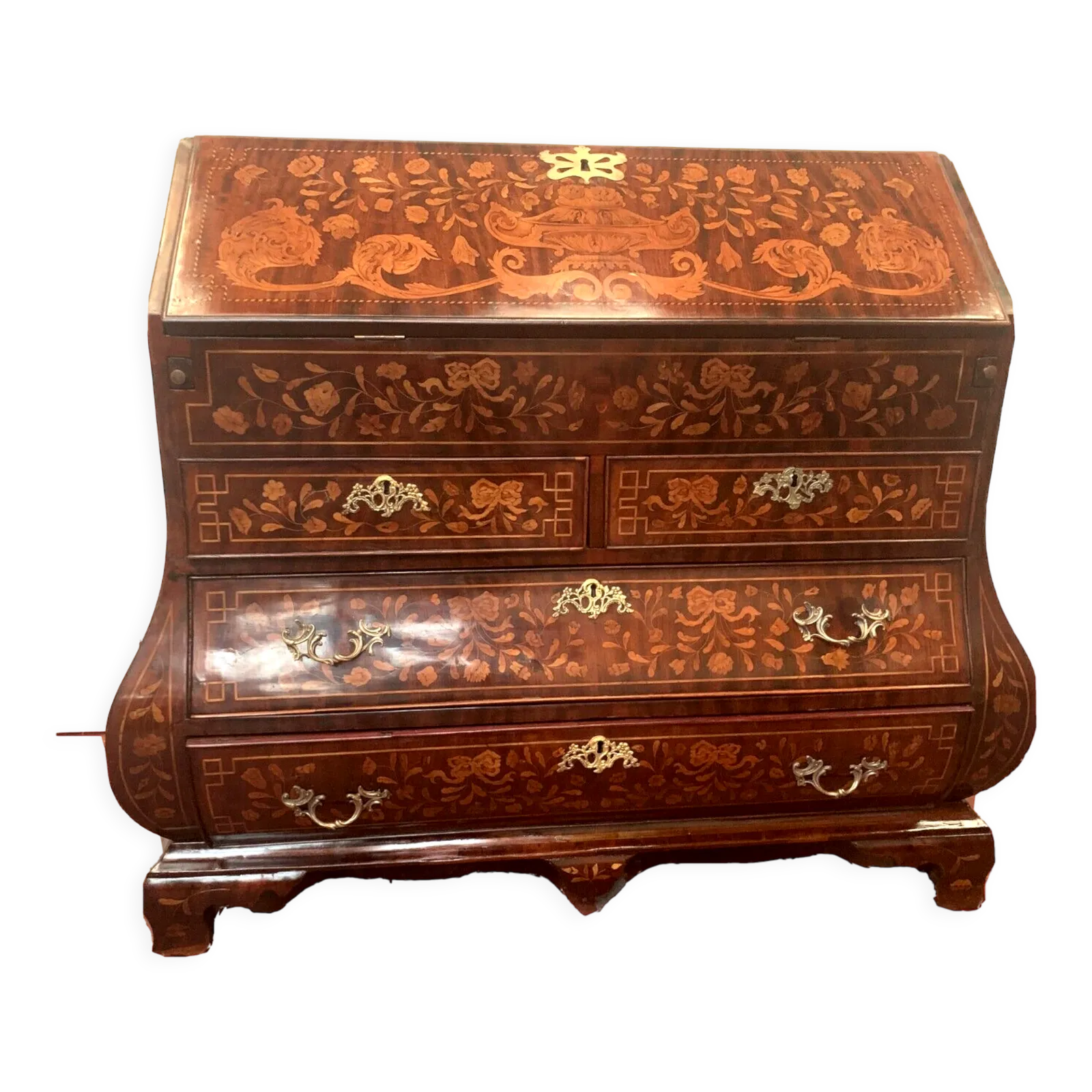 Scriban Chest Of Drawers In Dutch Marquetry XVIII Century