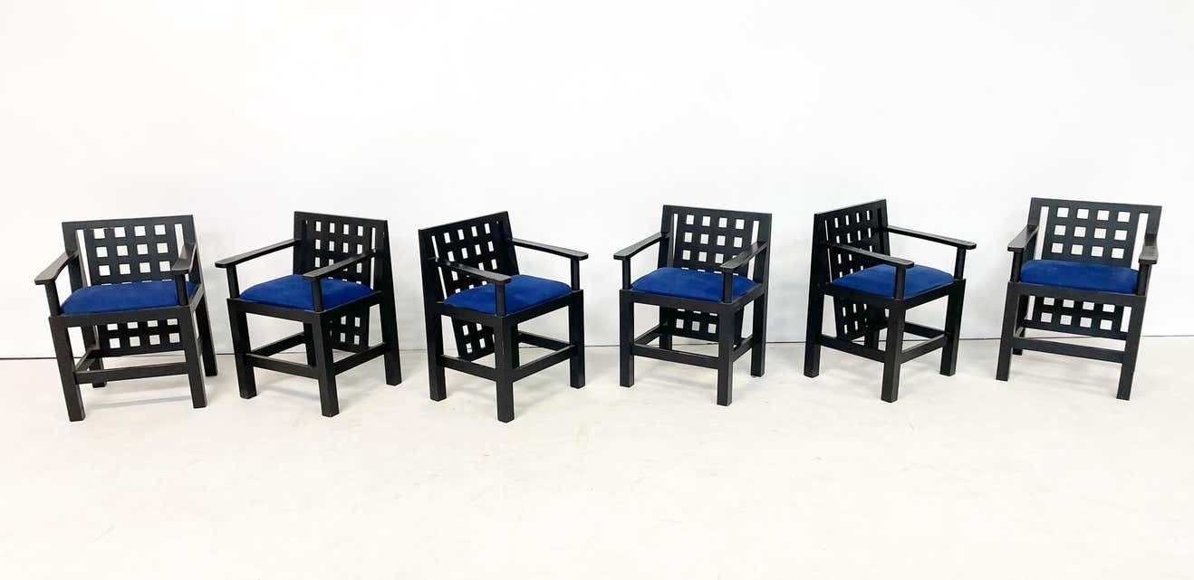 Mid Century Modern Set Of 6 Post Modernist Armchairs photo furniture