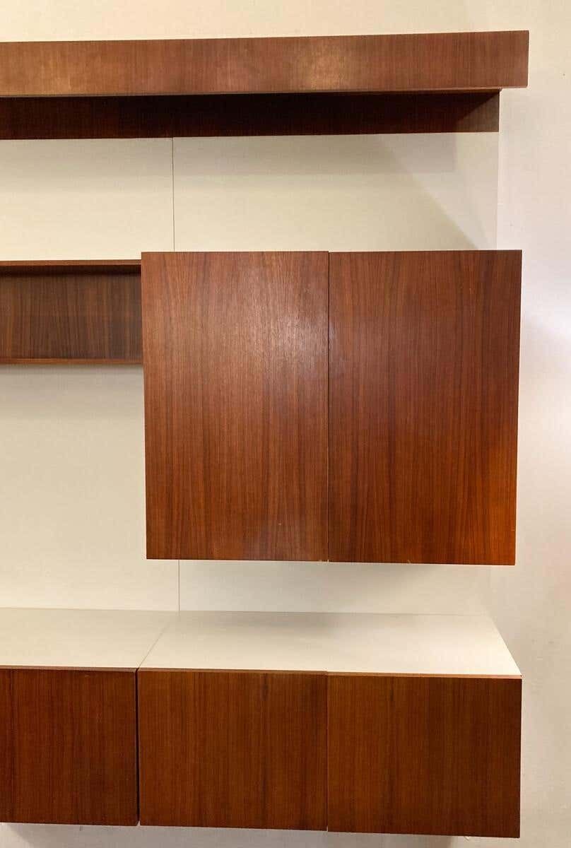 Mid Century Modern German Wall Unit, Wood, 1970s photo buy