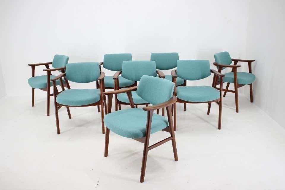 1960s Very Rare Erik Kierkegaard Teak Dining Chairs, Set Of 8 photo furniture