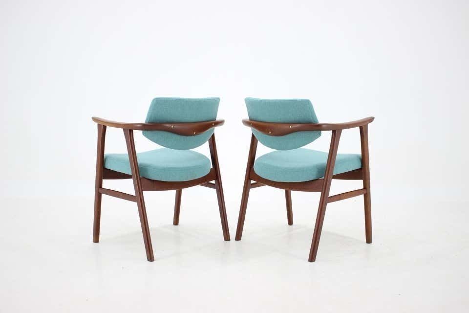 1960s Very Rare Erik Kierkegaard Teak Dining Chairs, Set Of 8 photo vinterior