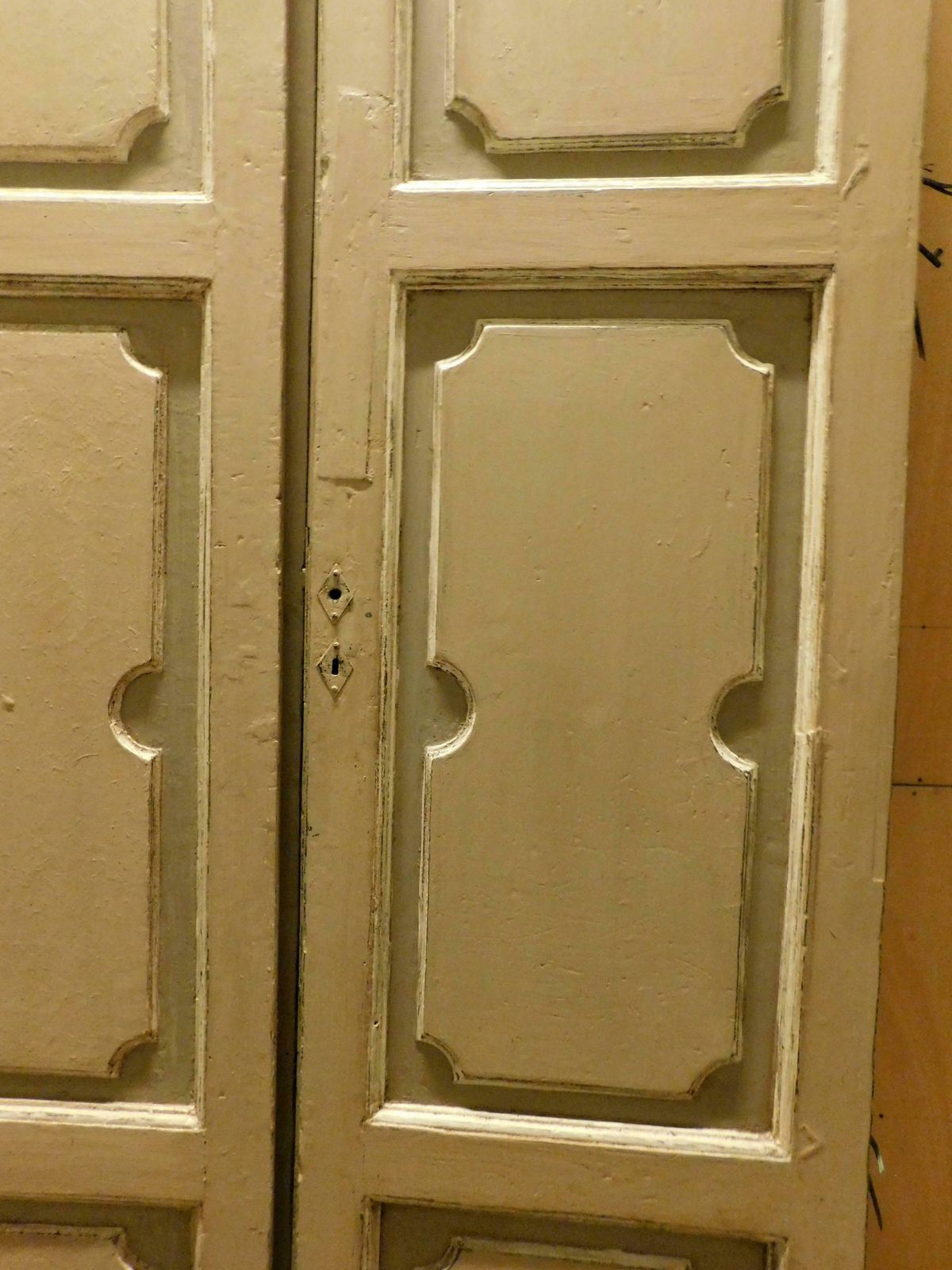 5 Antique Lacquered Double Doors, Identical, Bafaccial, '700 Italy photo Home Fixtures