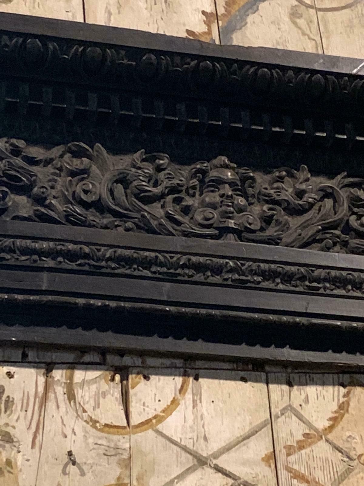 photo for sale Antique And Important Portal Richly Carved In Walnut, 16th Century Italy (Rome)