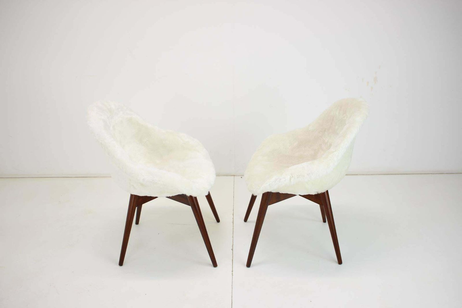 Pair Of Restored Lounge Chairs By Miroslav Navratil, 1960s photo Furniture