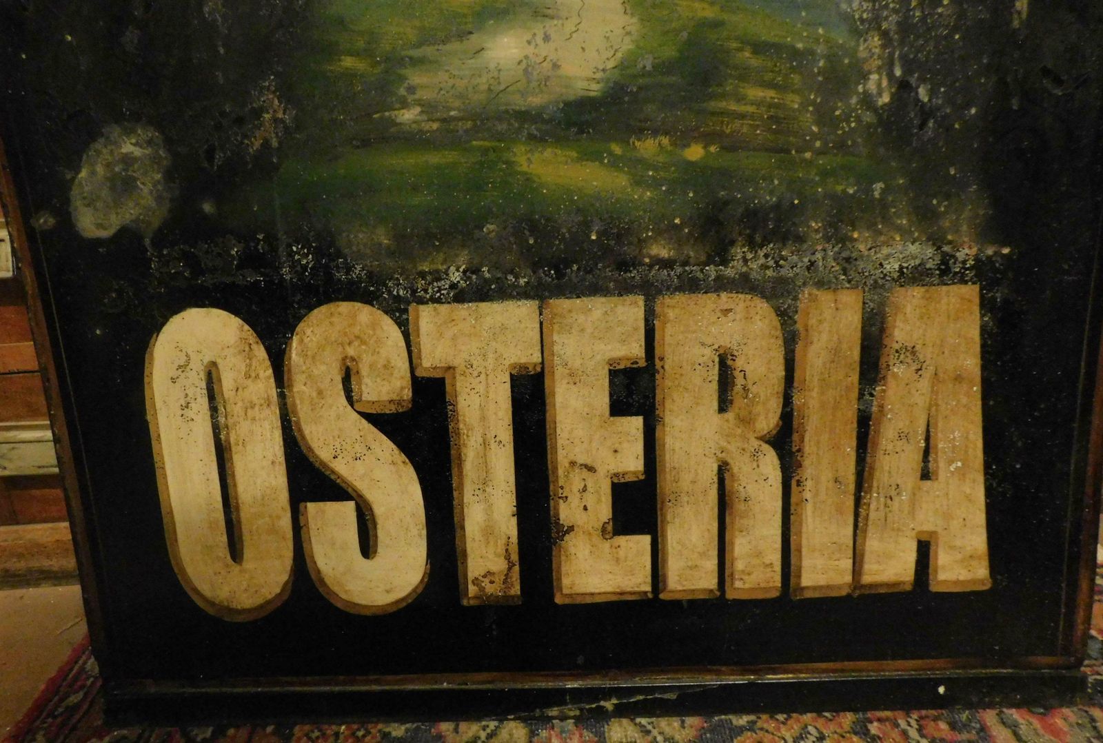 Pair Of Hotel And Tavern Signs, Signoboard, Vintage 1900s, Italy photo 1329.0