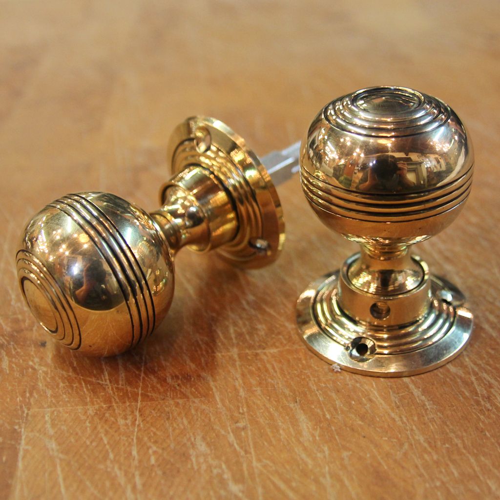 Brass Reeded Handles Dk3
