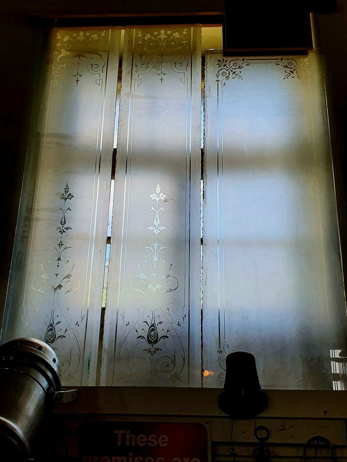 Etched Door Glass And Frame Glass photo for sale