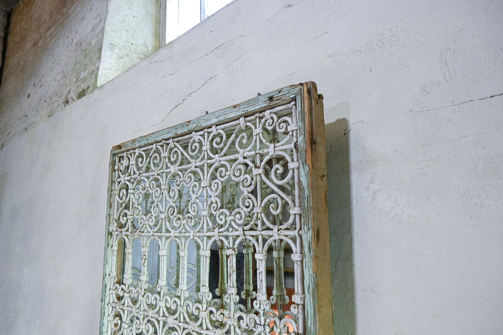 1700.0 A 19th Century French Wrought Iron Mirror   Garden photo
