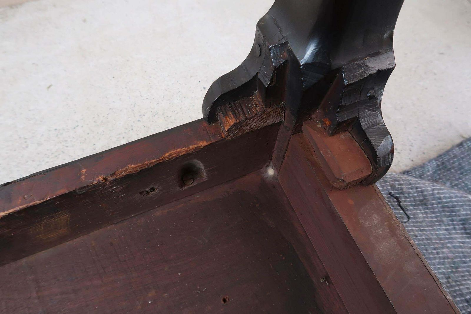 photo buy Antique Chippendale Style Side Table With Claw And Ball Feet. C.1780