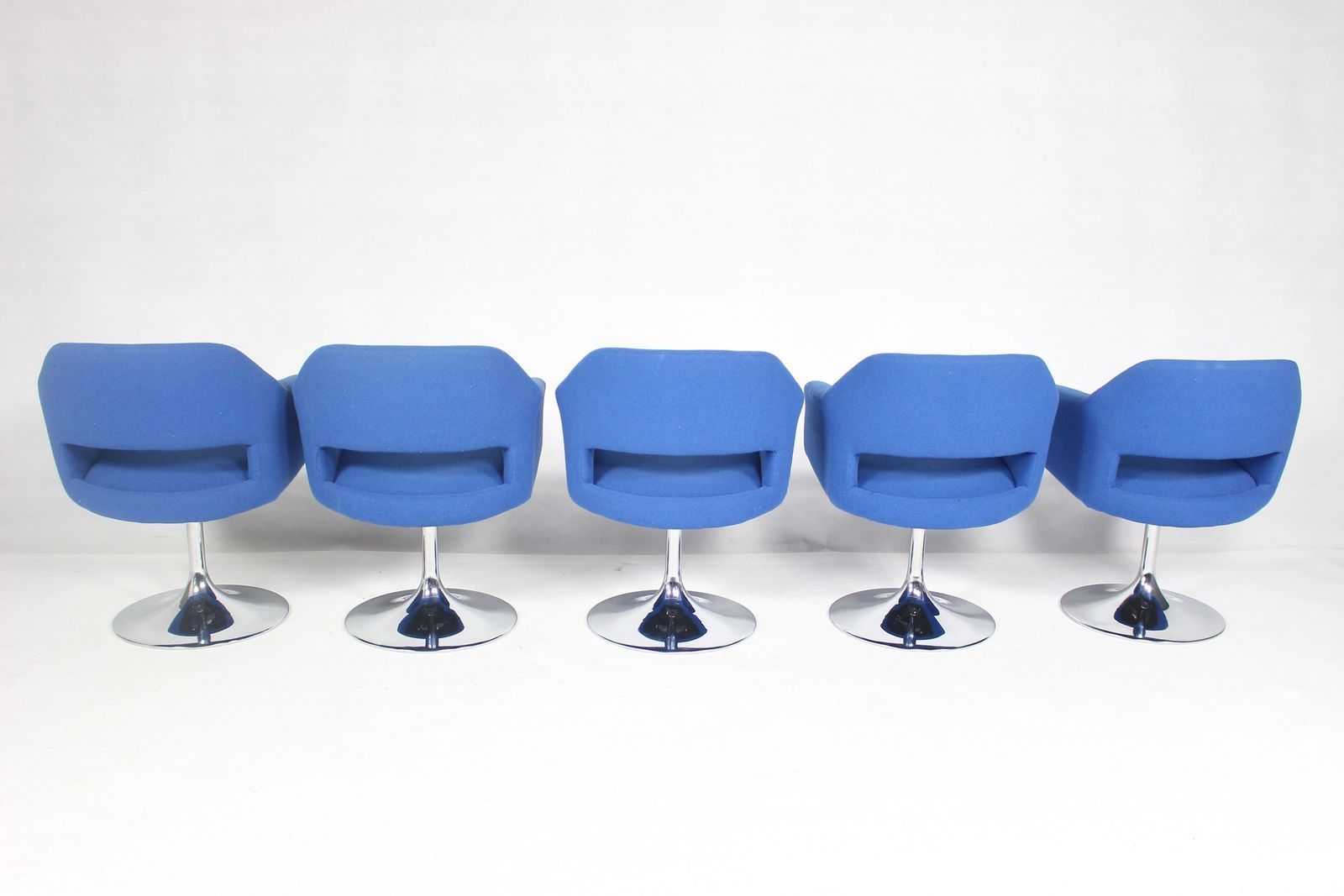 Set Of 5 Retro Scandinavian Swivel Chairs From Johanson Design photo buy