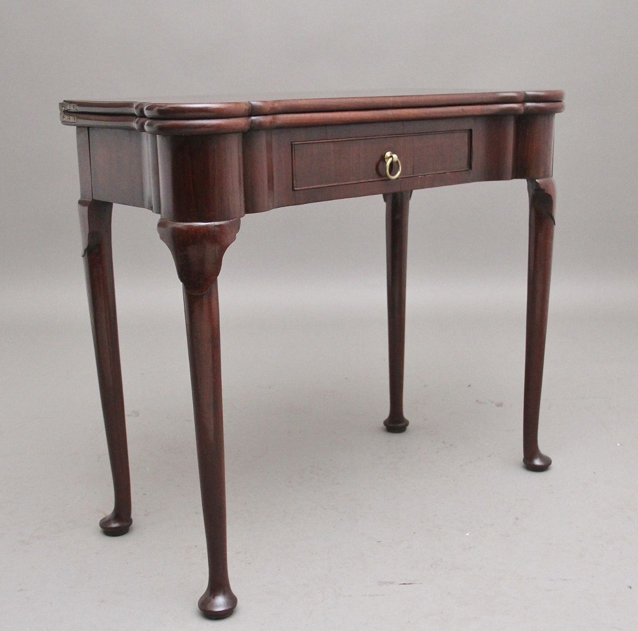 A Lovely Quality Mid 18th Century Mahogany Card Table photo for sale