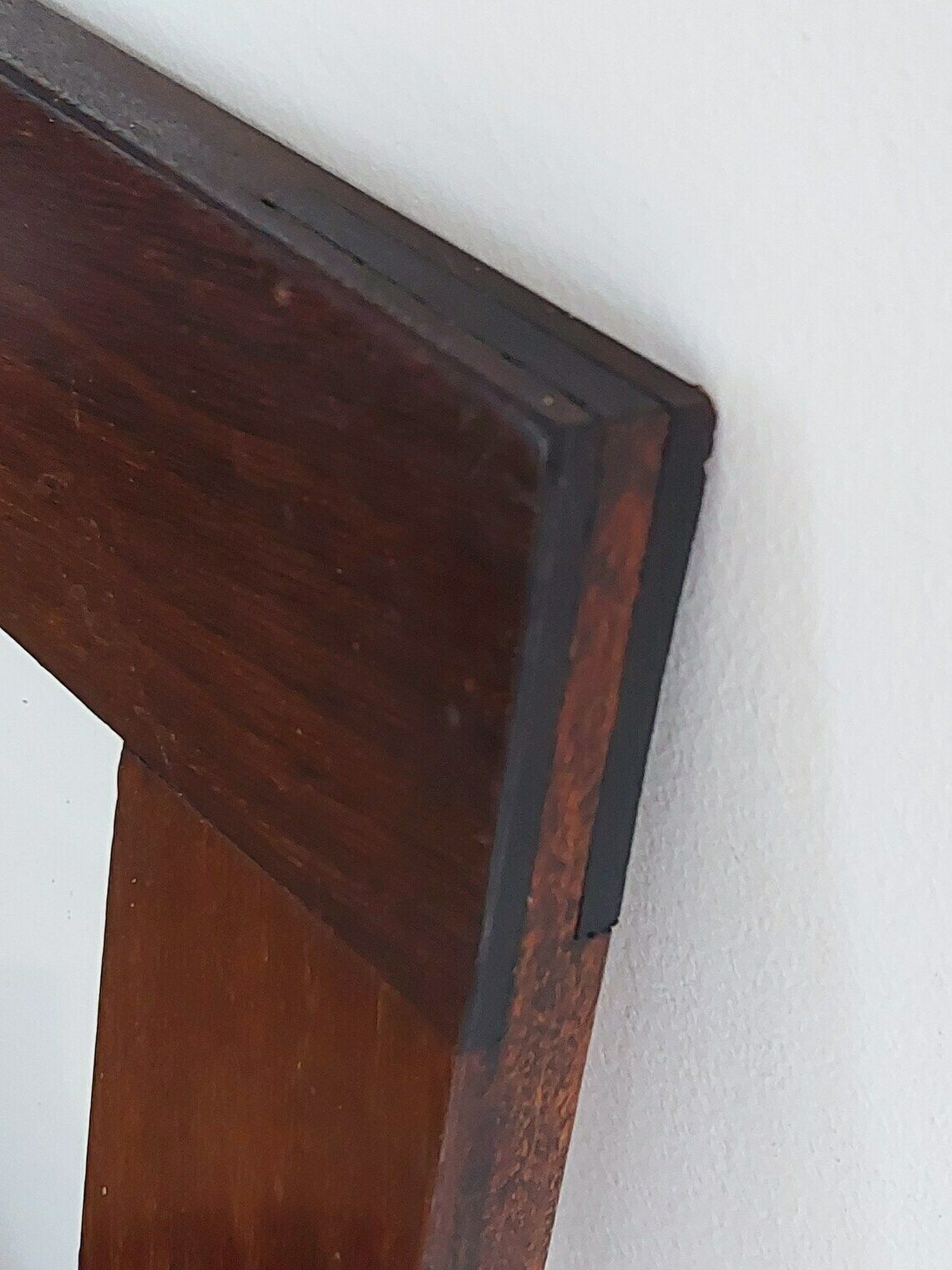 Antique Wooden Frame / Antique Photo Frame / Wooden Handmade Frame With Glass / Wooden Photo Frame / Home Decor / Unique Decor / 1950's photo vinterior