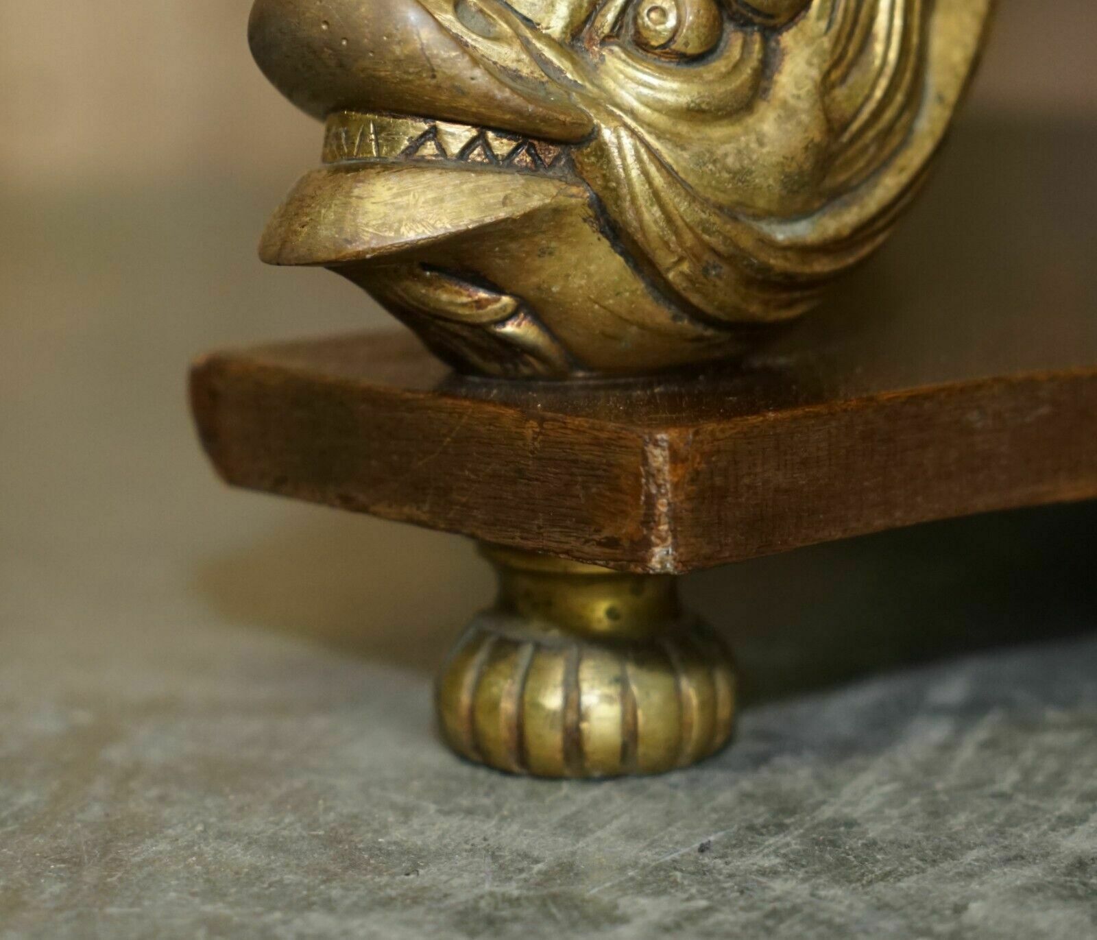 photo furniture Very Fine 19th Century Gilt Brass Dolphin Italian Carrara Marble Coffee Table