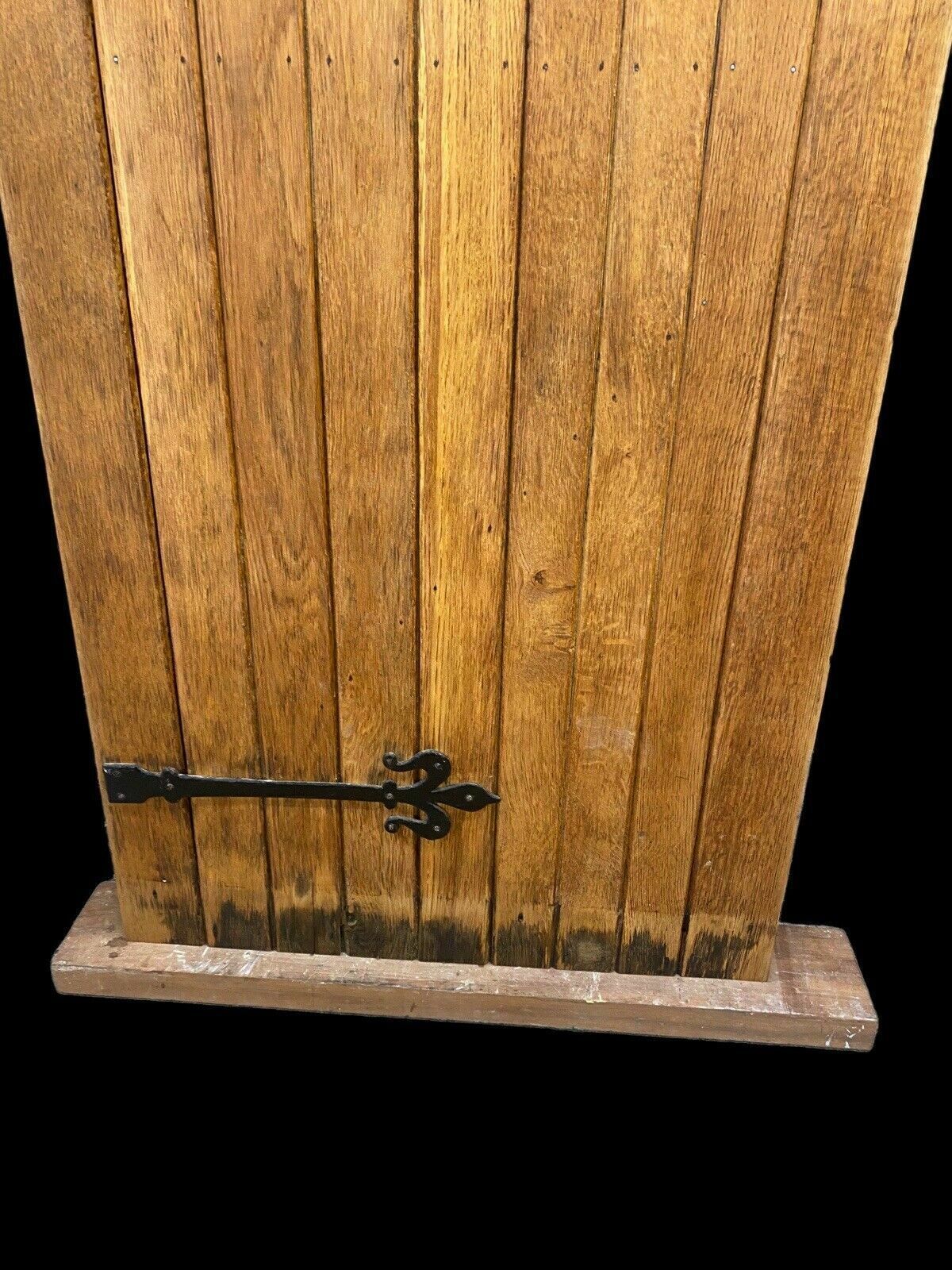 Solid Oak Cottage Front Door Old Period Antique Leaded Reclaimed Hardwood photo 1357.0