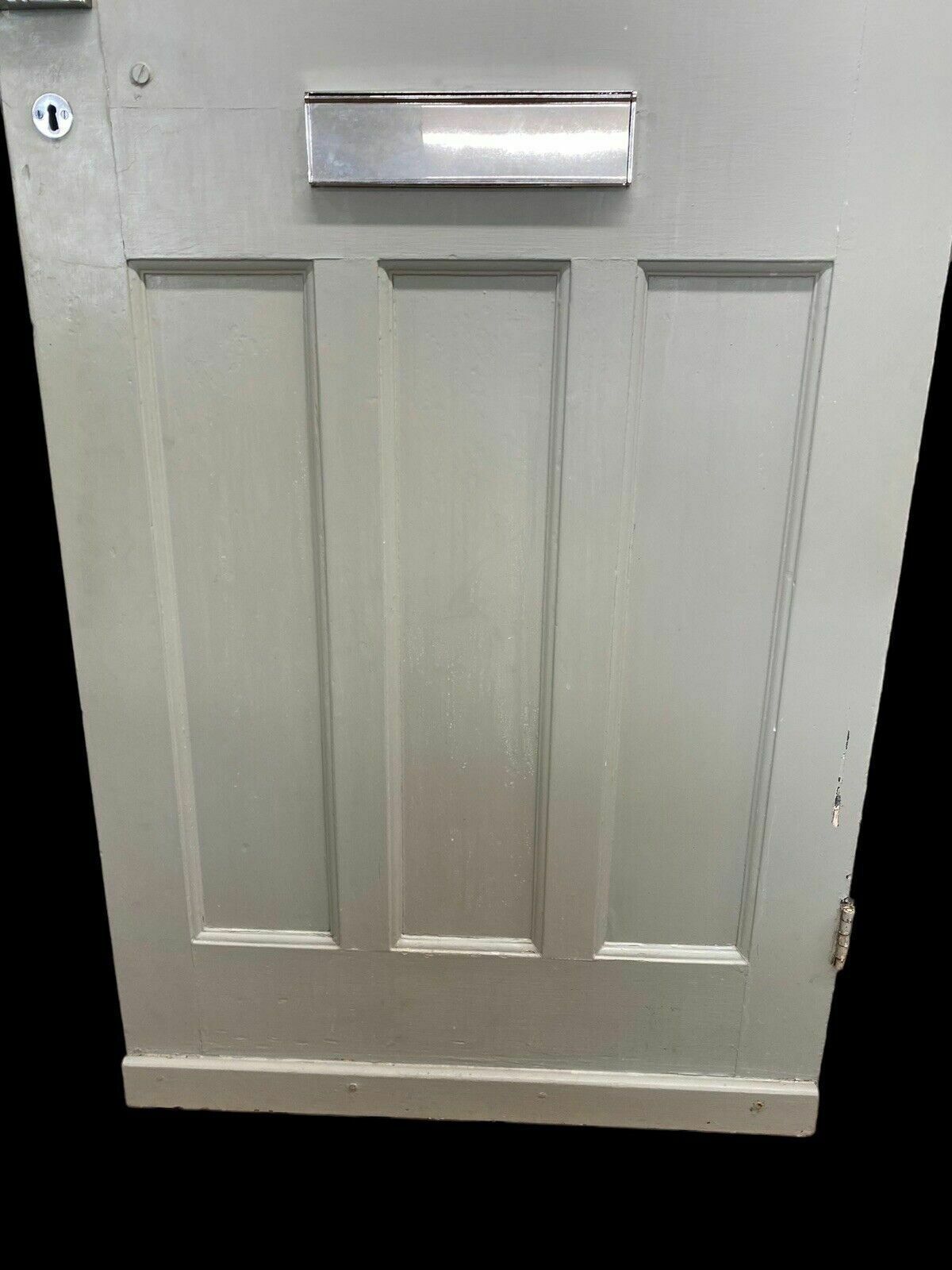 1711.0 Edwardian Front Door Period Etched Glass Old Reclaimed Antique Wood Pine Classic photo