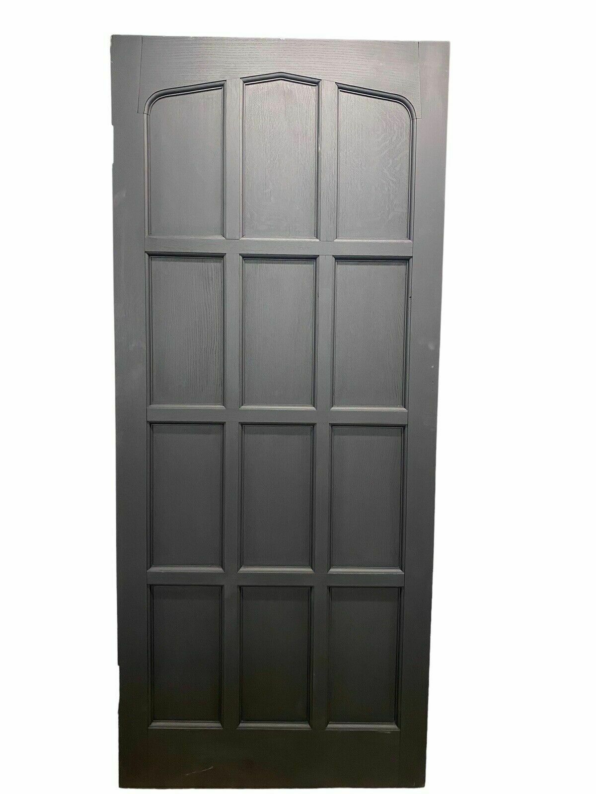photo furniture Restored Large Solid Oak Front Door Tudor Gothic Period Antique Reclaimed Wooden