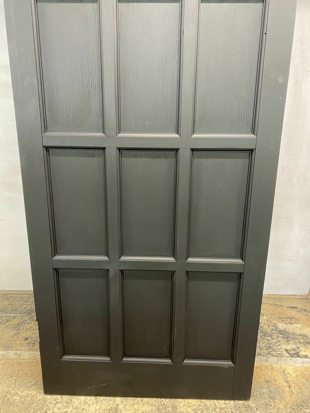 1947.0 Restored Large Solid Oak Front Door Tudor Gothic Period Antique Reclaimed Wooden photo