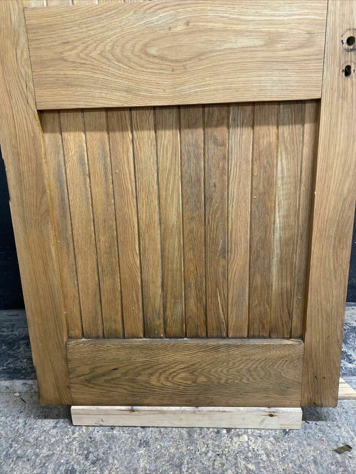 1056.1 Arched Solid Oak Front Door Antique Period Reclaimed Old Wood Glazed External photo