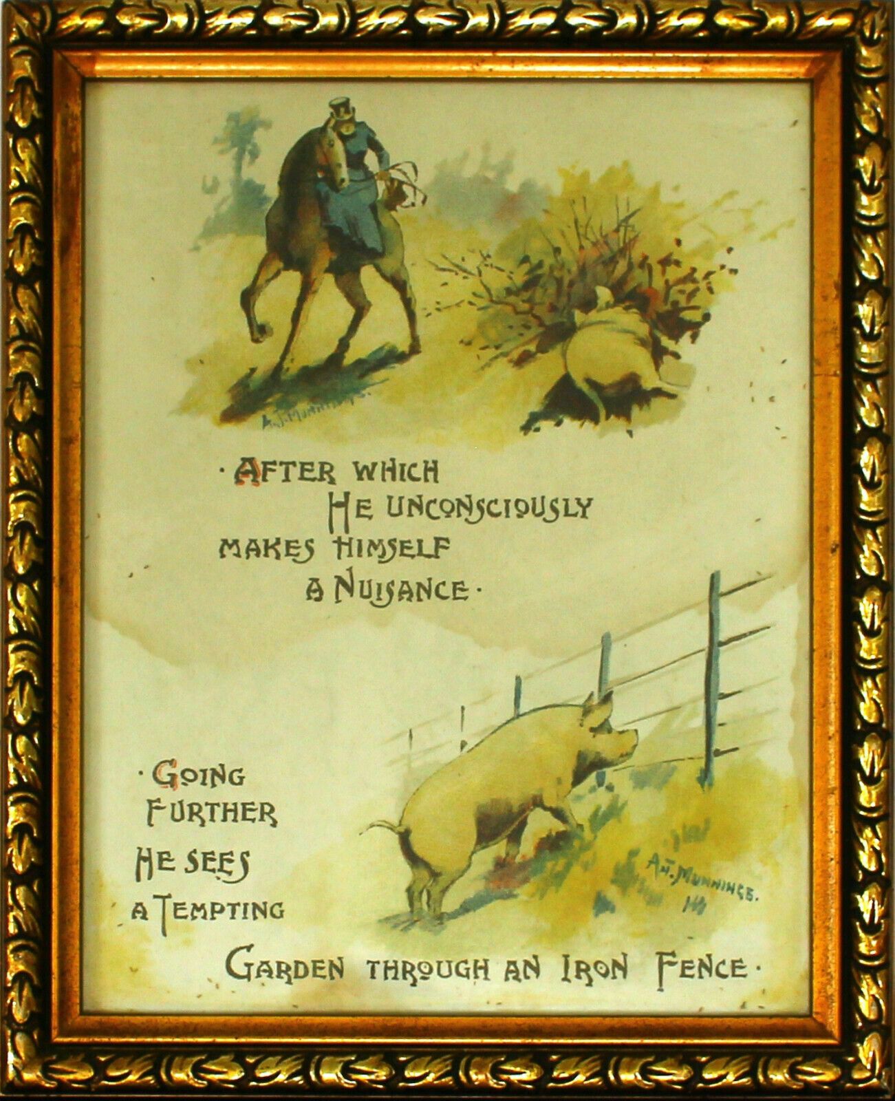 5 Prints Of Work By Alfred Munnings Produced To Accompany A Storybook photo 250.0