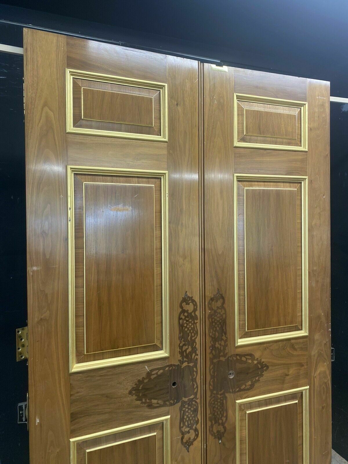 Solid Mahogany Louis XV Double Doors Period Reclaimed Hardwood Royal Provenance photo Home Fixtures