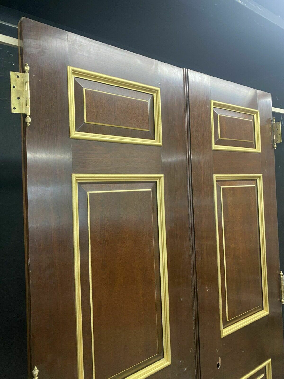 Solid Mahogany Louis XV Double Doors Period Reclaimed Hardwood Royal Provenance photo buy