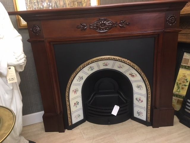 Original Scottish Wooden Fireplace Mantel
