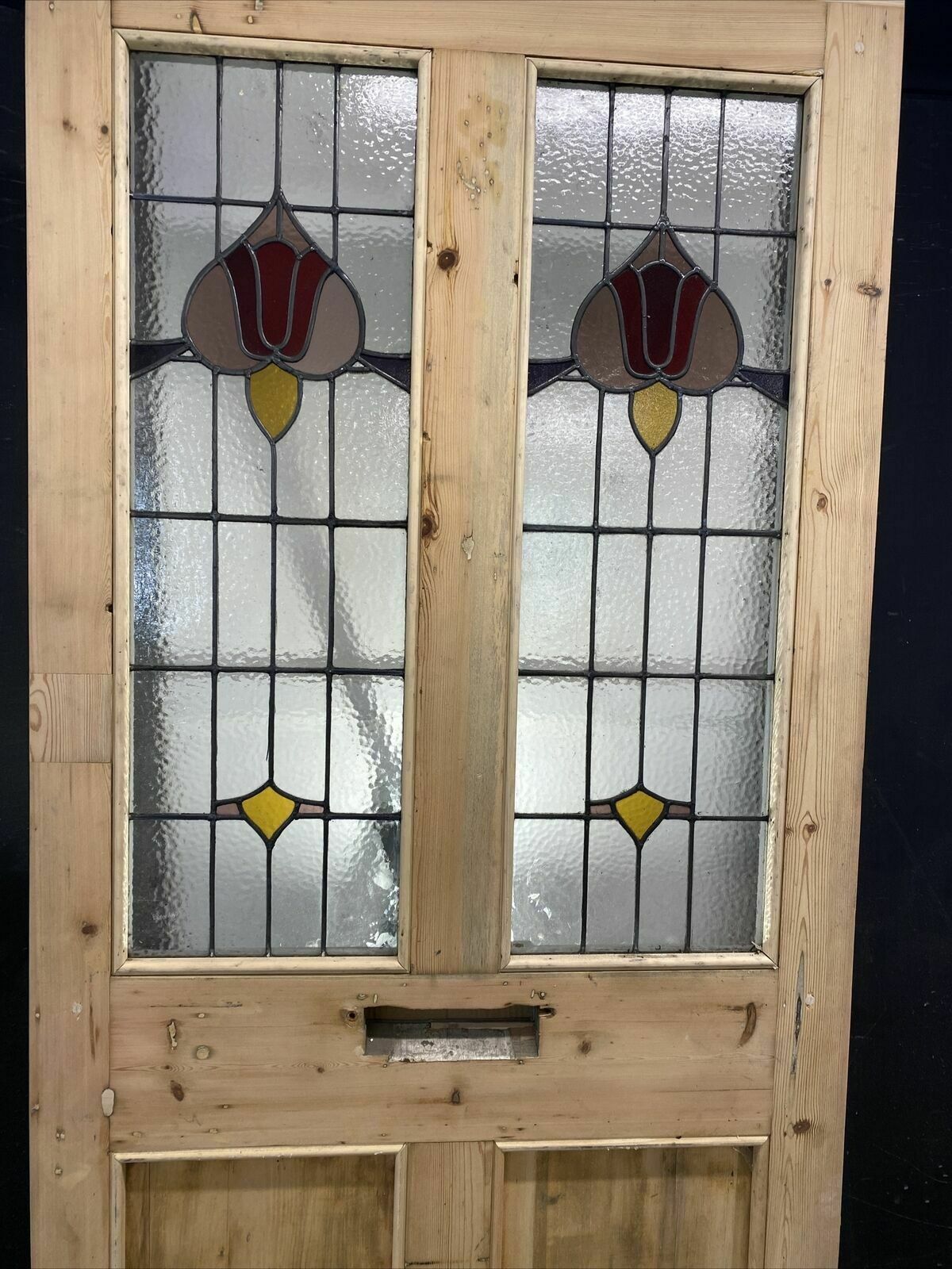 photo furniture Xl Victorian Stained Glass Front Door Antique Period Reclaimed Old Lead Wood