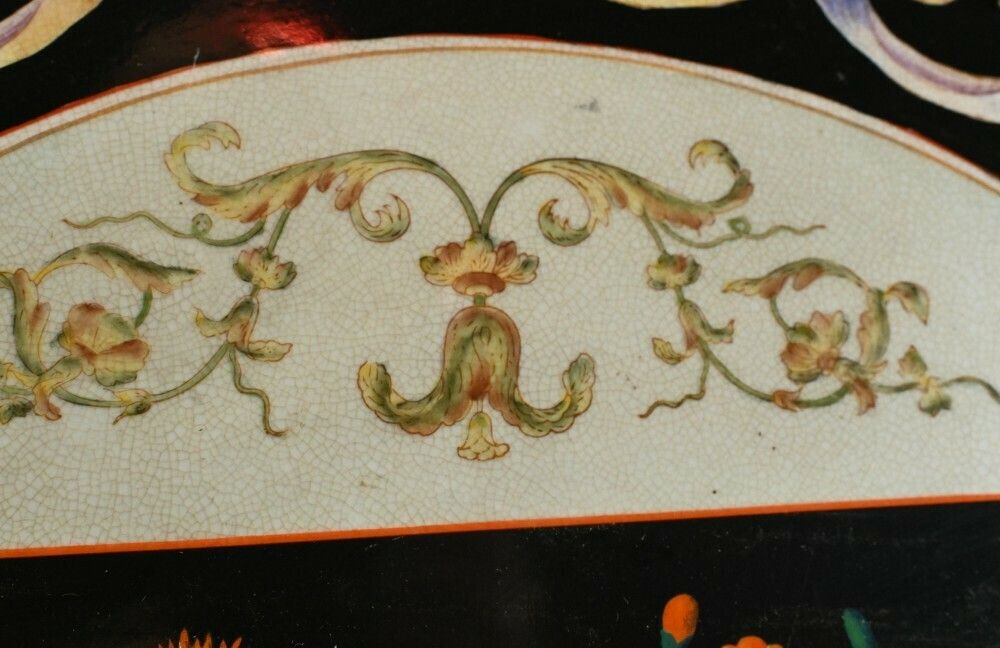 Pair French Tables   Empire Ormolu Porcelain Side Tables Rams Heads Floral photo buy